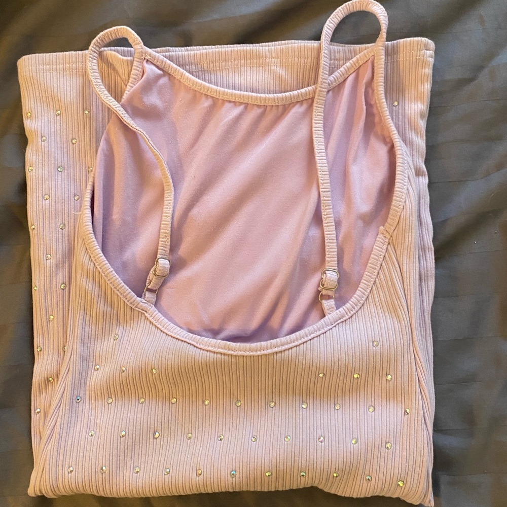 Lavender Rhinestone Mini Dress - Picture 5 of 7